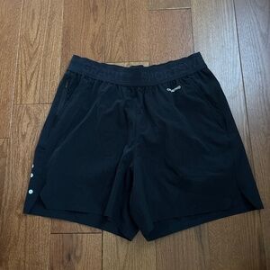Men’s Matte Black Omorpho Unweighted Shorts Workout Size Lg